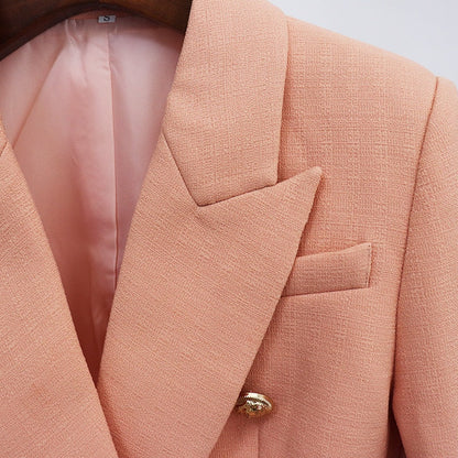 Blazer - Dames - Pink Nude - Elegante Pasvorm van Hoogwaardige Stof