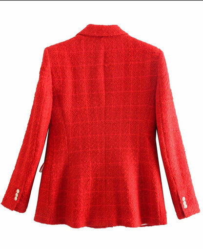 Tweed Blazer - Dames - Stijlvolle kleur met elegante pasvorm