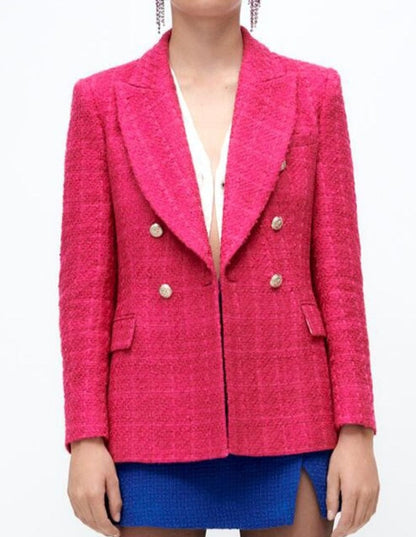 Tweed Blazer - Dames - Stijlvolle kleur met elegante pasvorm