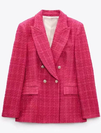 Tweed Blazer - Dames - Stijlvolle kleur met elegante pasvorm