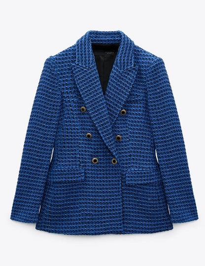 Tweed Blazer - Dames - Stijlvolle kleur met elegante pasvorm