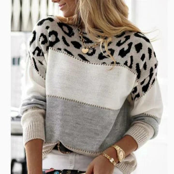 Ceril Leopardprint Pullover - Dames