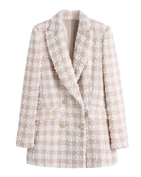 Tweed Blazer - Dames - Limited Edition met Elegante Pasvorm en Tijdloze Stijl