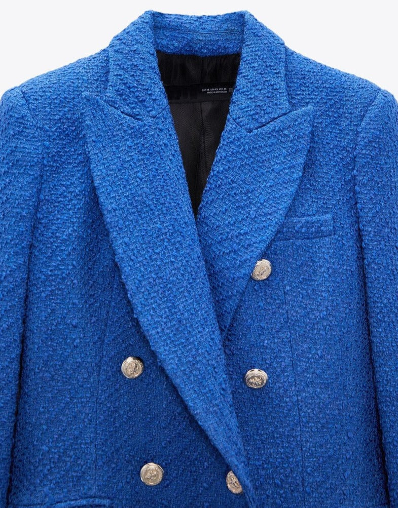 Tweed Blazer - Dames - Stijlvolle kleur met elegante pasvorm