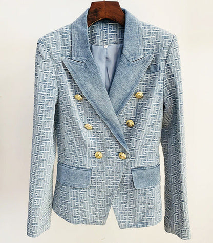 Denim Blazer - Dames - Stijlvolle en comfortabele Chloé blazer van hoogwaardige denim met moderne pasvorm