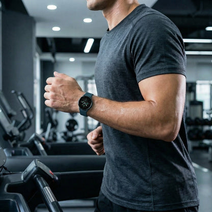 Ronde smartwatch met 1,39 inch touchscreen en belfunctie - beeld 2