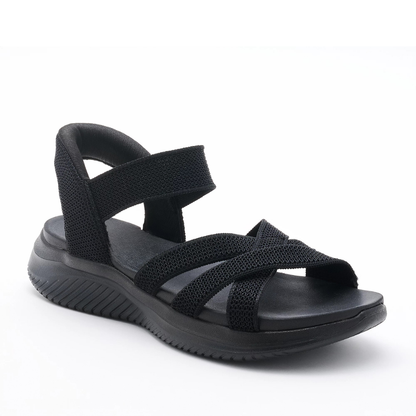 Gebreide sandalen dames met plateauzool - productfoto