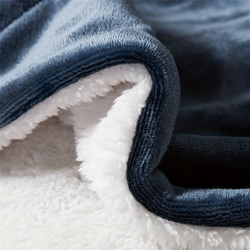Dubbelzijdige sherpa plaid met flanel fleece - beeld 3