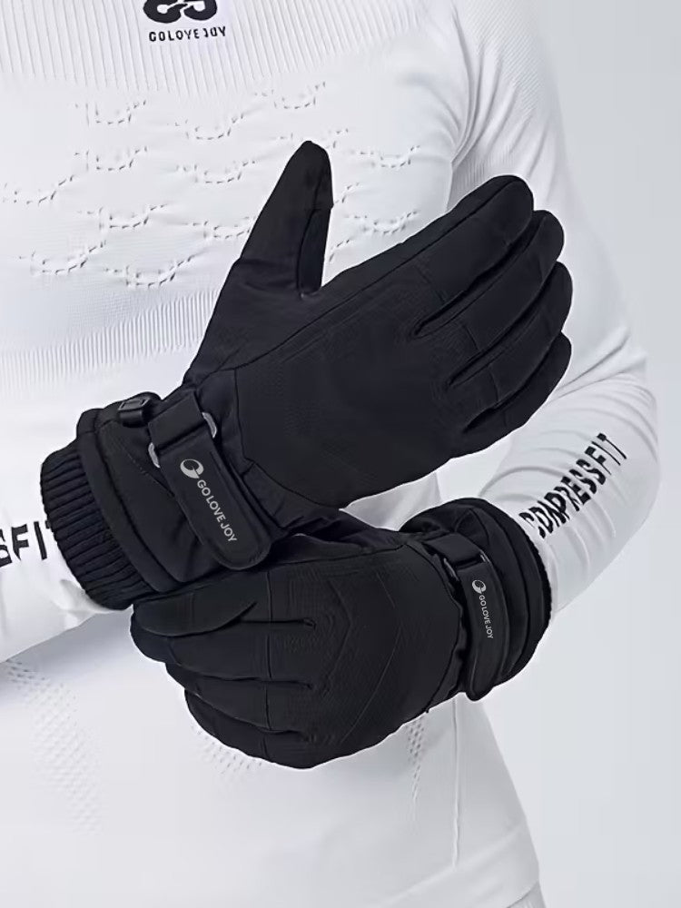 Skihandschoenen met fleecevoering, stroeve handpalm en verstelbare polsband - beeld 2