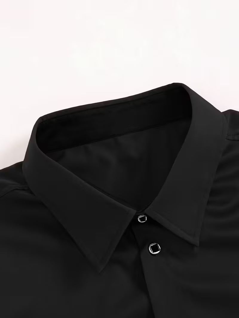 Slim fit herenoverhemd met stretch en puntkraag - beeld 5