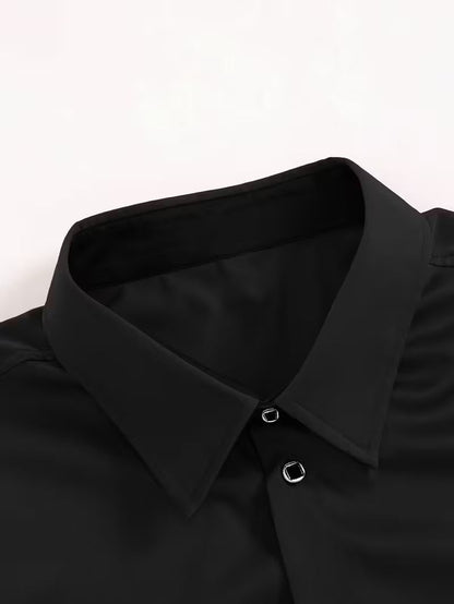 Slim fit herenoverhemd met stretch en puntkraag - beeld 5