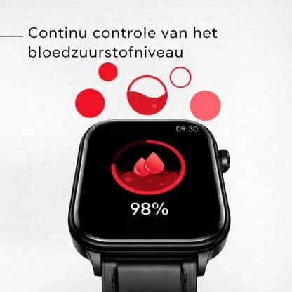 Meting van de bloedzuurstof op de smartwatch