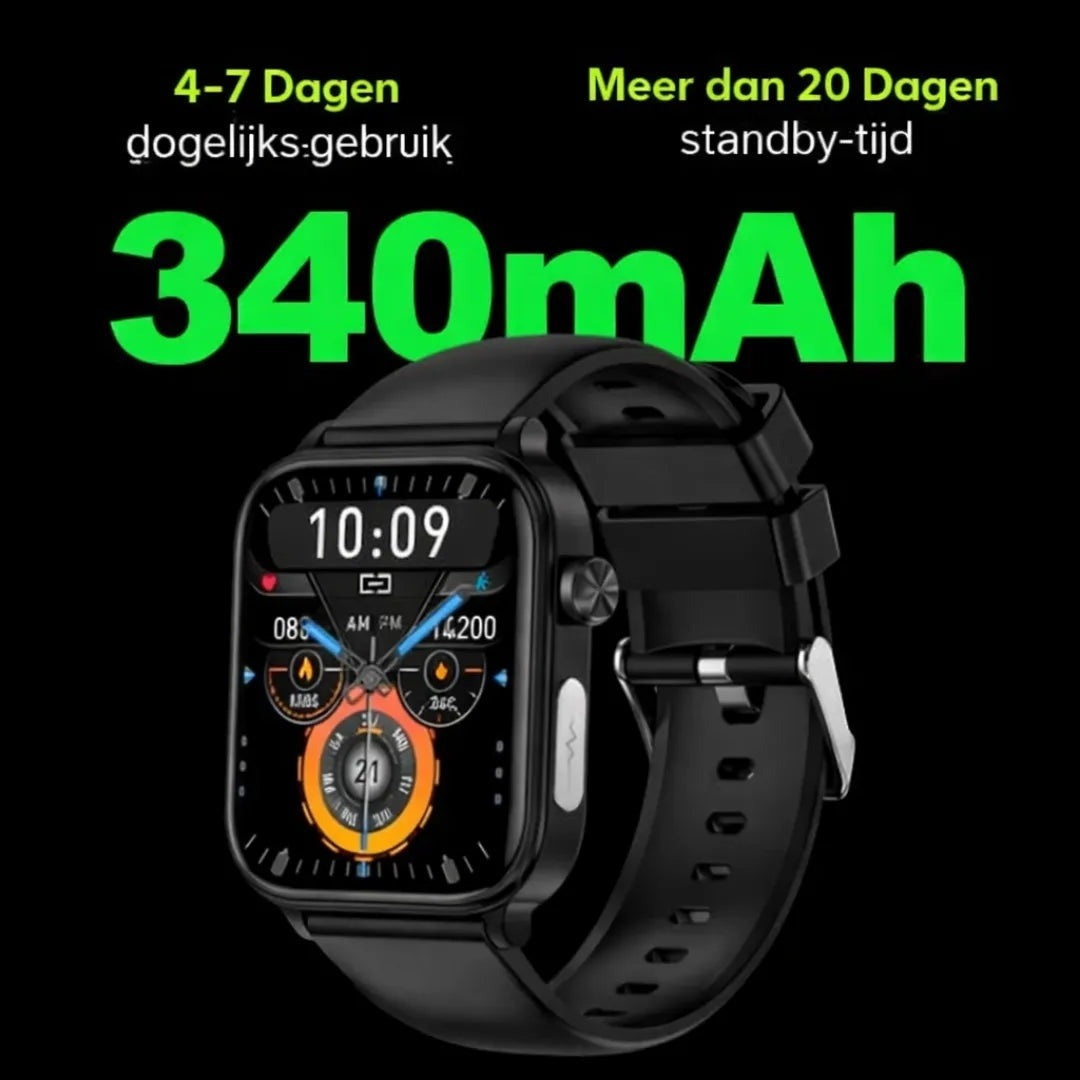 Batterij van 340 mAh van de smartwatch met SOS-knop