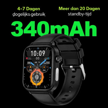 Batterij van 340 mAh van de smartwatch met SOS-knop