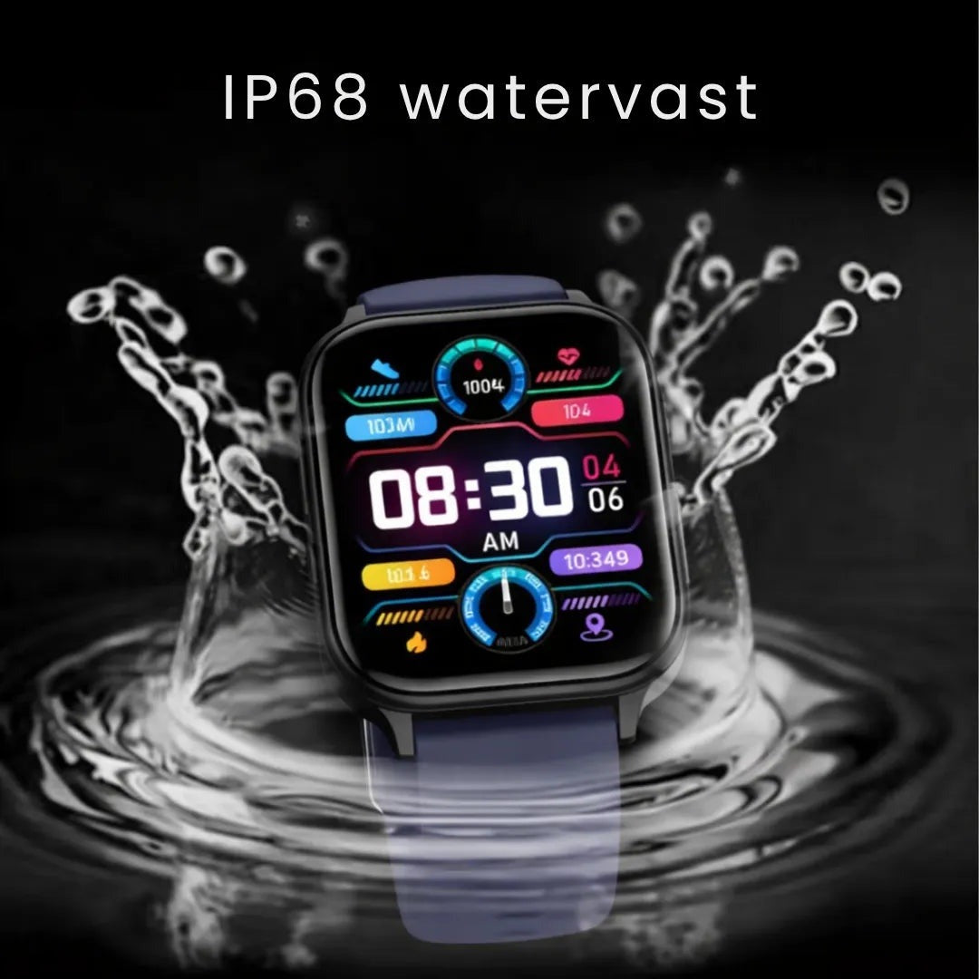 Smartwatch met SOS-knop in opspattend water