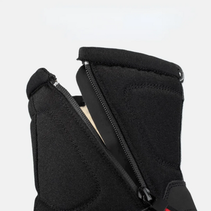 Halfhoge snowboots voor dames en heren met rits en teddyvoering