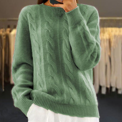 Tama Kabelpatroon Pullover - Zachte Warmte en Levendige Winterkleuren