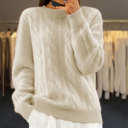 Tama Kabelpatroon Pullover - Zachte Warmte en Levendige Winterkleuren