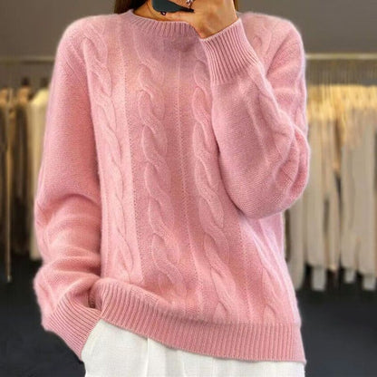Tama Kabelpatroon Pullover - Zachte Warmte en Levendige Winterkleuren