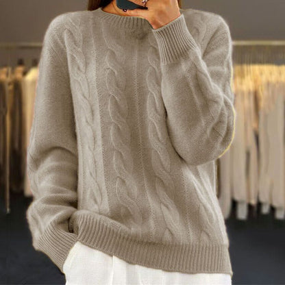 Tama Kabelpatroon Pullover - Zachte Warmte en Levendige Winterkleuren