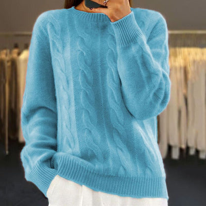 Tama Kabelpatroon Pullover - Zachte Warmte en Levendige Winterkleuren