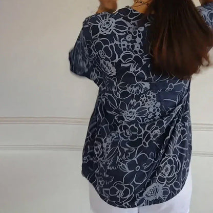 Blouse Dames – Luchtig Losvallend Model met Bloemenprint