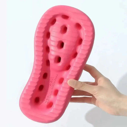 Teenslippers van EVA met dikke zool en brede bandjes - beeld 4