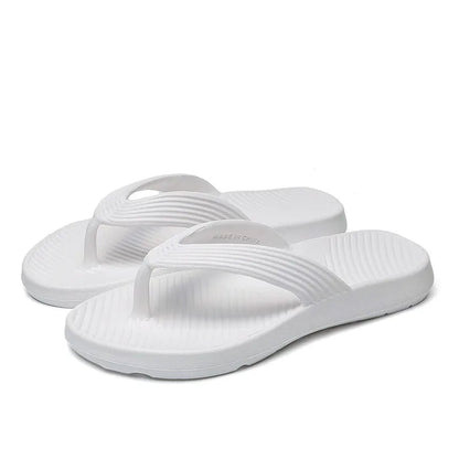 Teenslippers van EVA met dikke zool, geribbelde band en voetbed met schuine ribbels - beeld 5