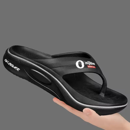 Teenslippers van EVA met dikke zool, brede band en teenbandje - beeld 2