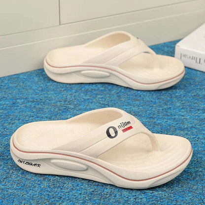 Teenslippers van EVA met dikke zool, brede band en teenbandje - beeld 4