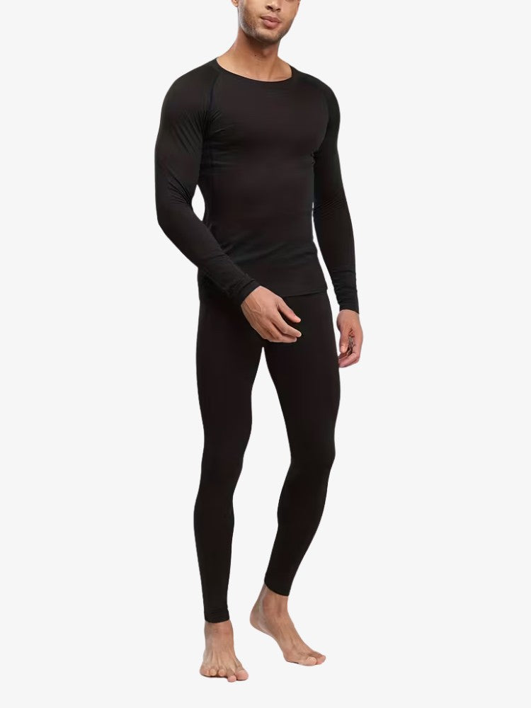 Thermoset voor heren met shirt met lange mouwen en lange broek - beeld 2