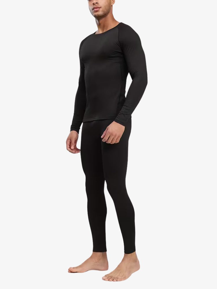 Thermoset voor heren met shirt met lange mouwen en lange broek - beeld 3