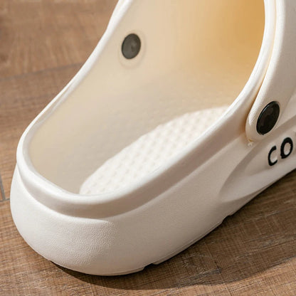 Tuinklompen van EVA met dichte neus, ventilatiegaten, plateauzool en hielband - beeld 4