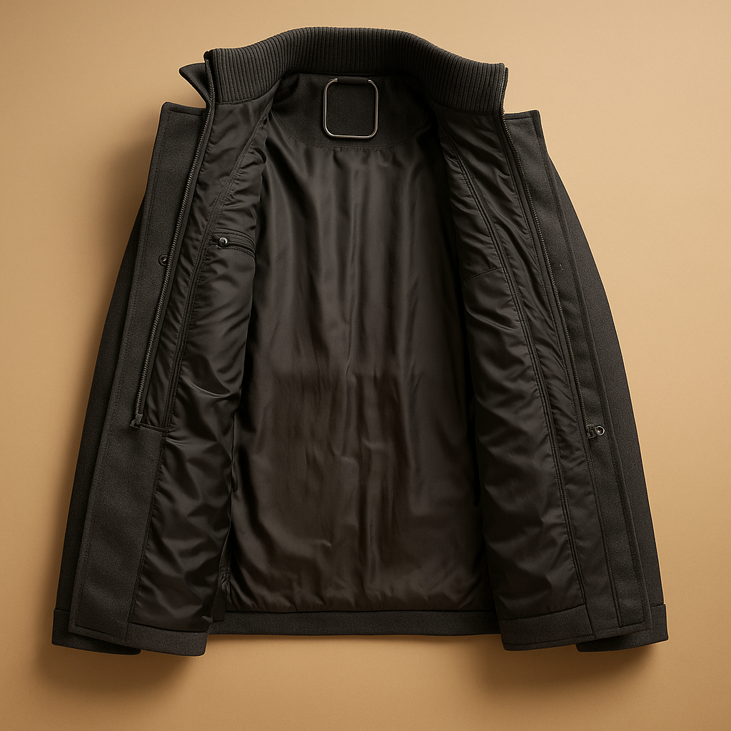 Winterjas heren slim fit tweedelig