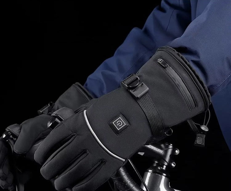 Verwarmde handschoenen met powerbanks, polsband en touchscreen-vingers - beeld 3