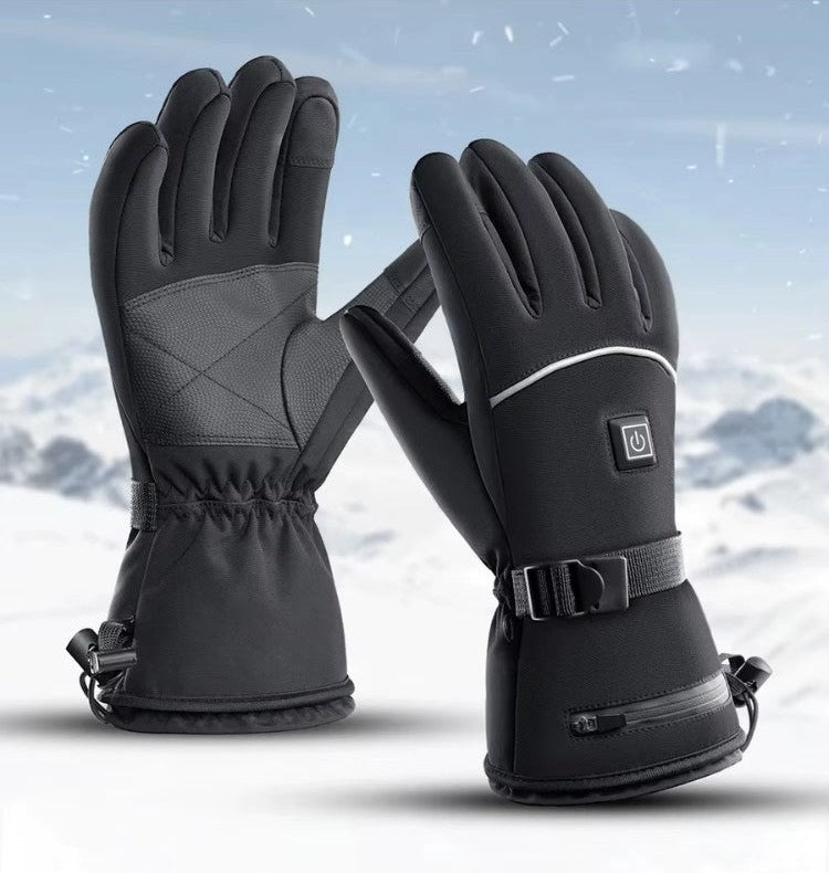 Verwarmde handschoenen met powerbanks, polsband en touchscreen-vingers - beeld 6