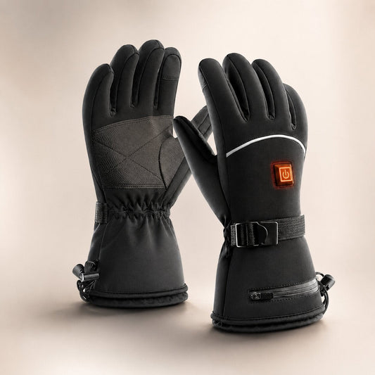 Verwarmde winterhandschoenen met knop voor 3 warmtestanden