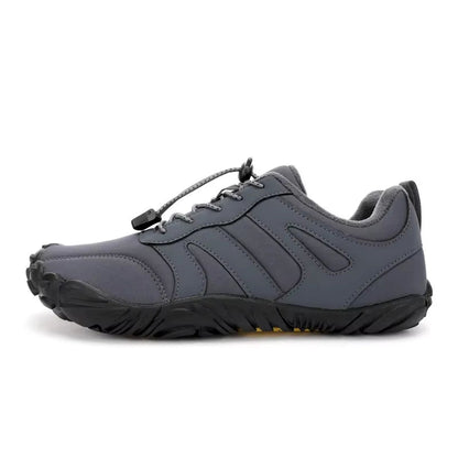 Unisex lage barefoot winterschoenen met koordsluiting en brede neus