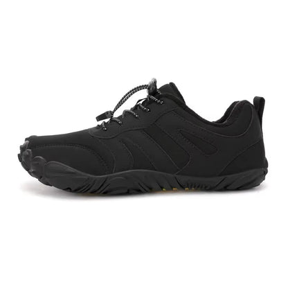 Unisex lage barefoot winterschoenen met koordsluiting en brede neus