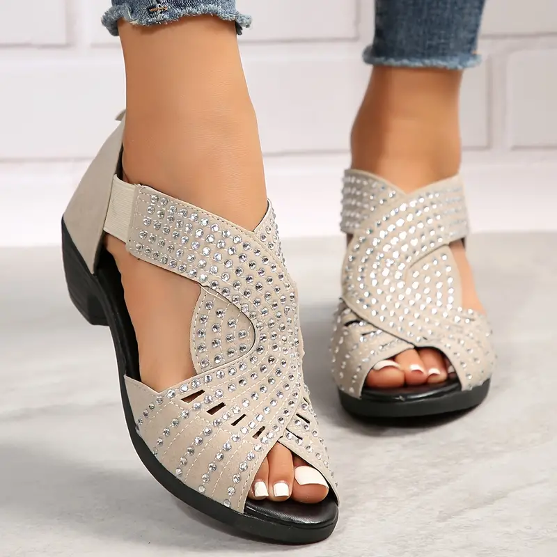 Sandalen met Nayrubi-stenen - Elastische Band - Comfortabele Zool