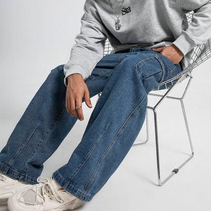 Wijde cargo jeans voor heren met klepzakken op de dijen en rechte pijp - beeld 7