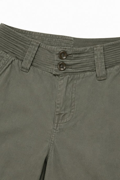 Wijde cargobroek voor dames in vintage look met klepzakken en D-ringen - beeld 5