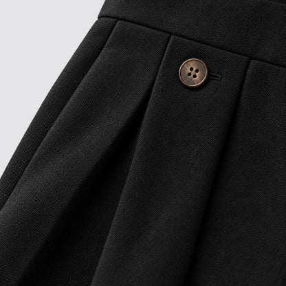 Wijde plooibroek voor heren met hoge taille en knoopdetails - beeld 5