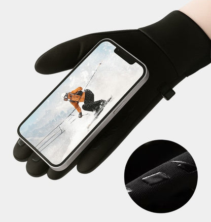 Winterhandschoenen met touchscreen-vinger, antislipprint en ritsvakje - beeld 3