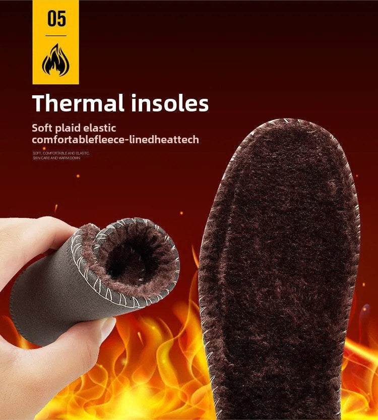 Unisex winterschoenen met elastische banden en bontkraag